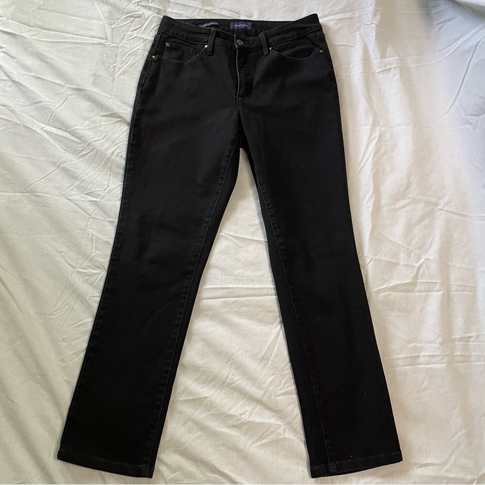Charter Club “Lexington Straight” black jeans